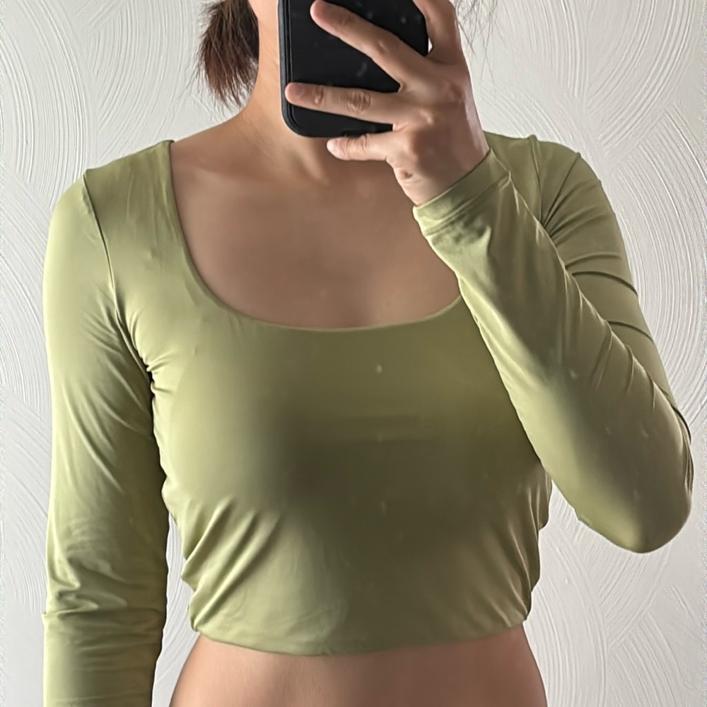Cotton On Tan Fitted Crop Blouse